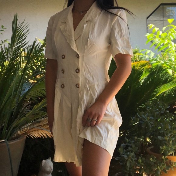 Vintage Off White Romper - Picture 3 of 3